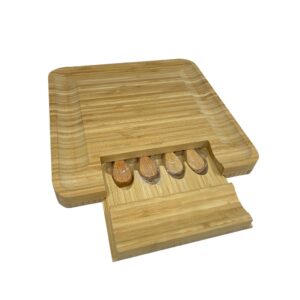 Tabla de bamboo con 4 utensilios - Imagen 2