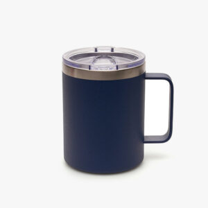 Vaso de acero con tapa y asa 1010