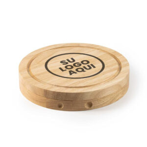 Caja redonda con accesorios para queso - Imagen 3