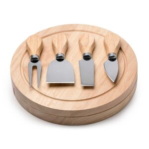 Caja redonda con accesorios para queso - Imagen 4